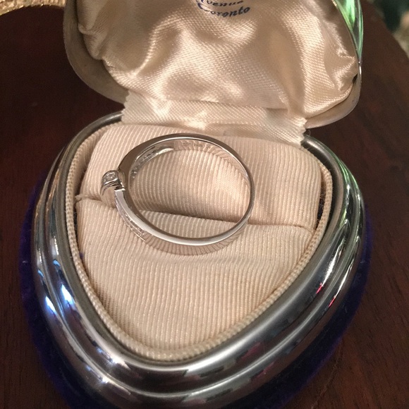 14k White gold Diamond fancy ring .40 TCW - Picture 9 of 13